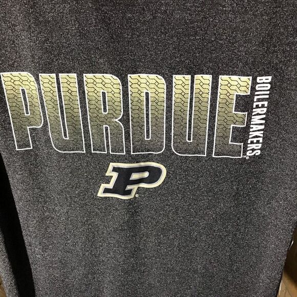 Colosseum Mens SZ Large Perdue University Boilermakers gray short sl shirt - Picture 3 of 5